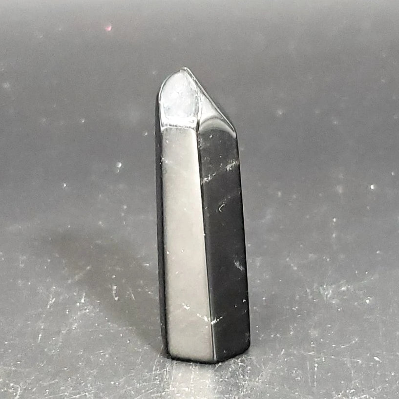 Black Obsidian Tower Mini Point - Elevated Metaphysical