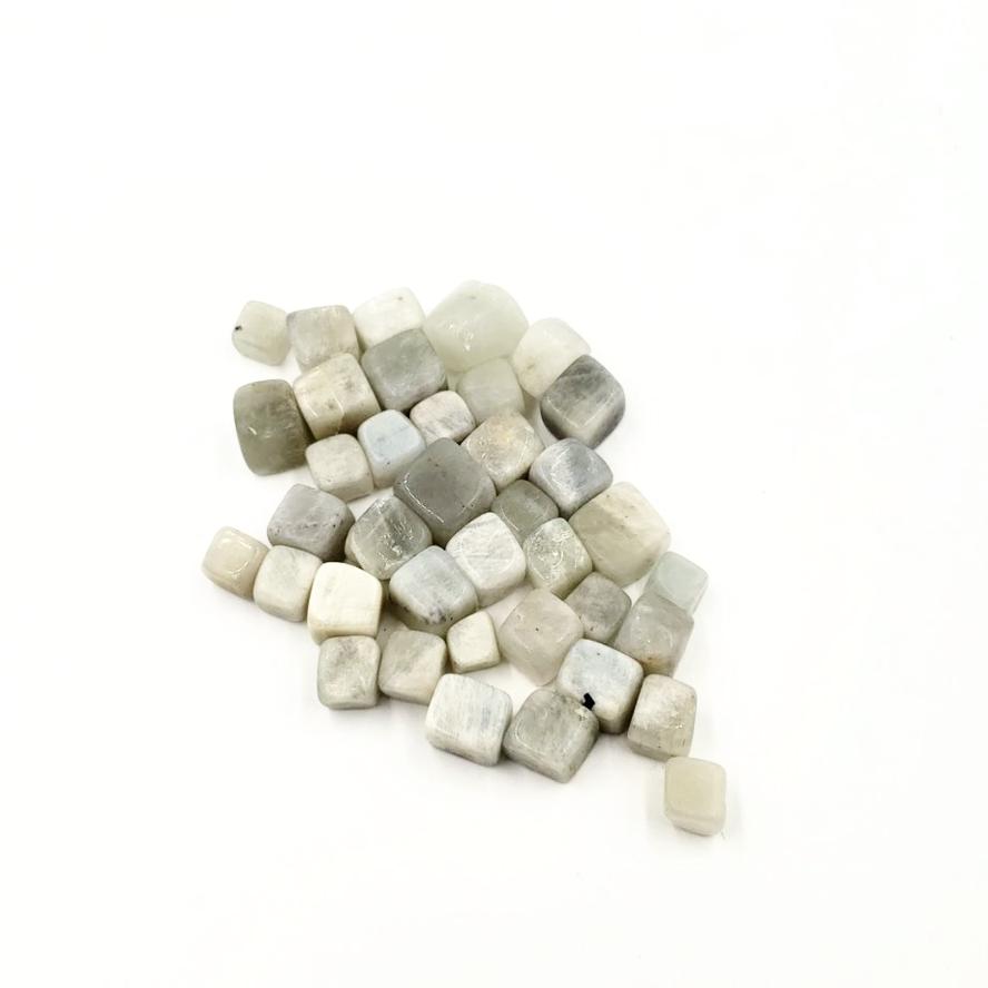 Moonstone Cube Tumbled Stone Small - Elevated Metaphysical