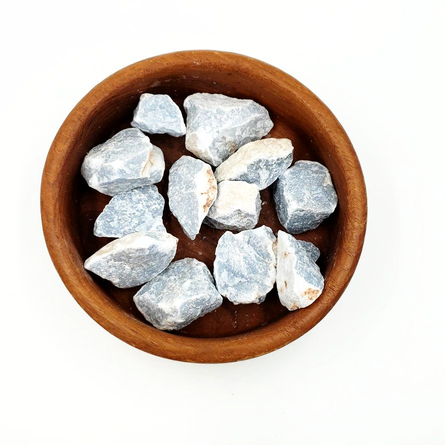 Angelite Rough Stone - Elevated Metaphysical