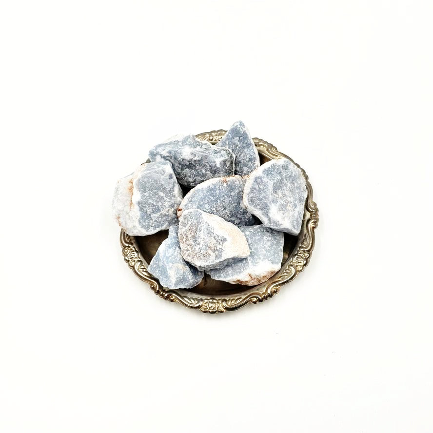 Angelite Rough Stone - Elevated Metaphysical