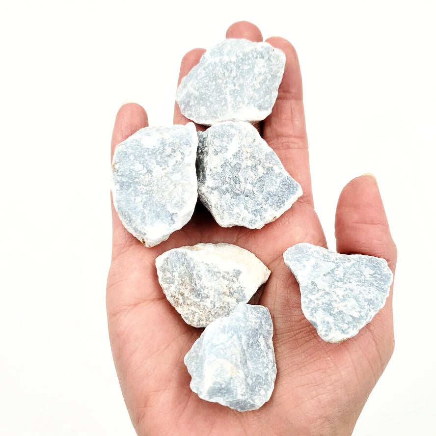 Angelite Rough Stone - Elevated Metaphysical