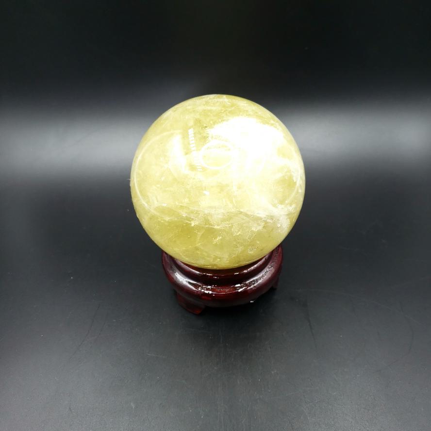 Citrine Sphere Natural Star Citrine 98mm 3.85" 1.25kg 2.75lbs - Elevated Metaphysical