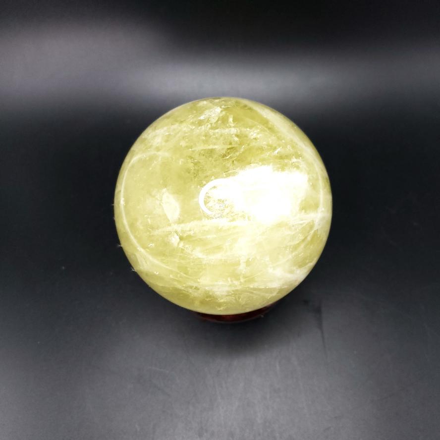 Citrine Sphere Natural Star Citrine 98mm 3.85" 1.25kg 2.75lbs - Elevated Metaphysical