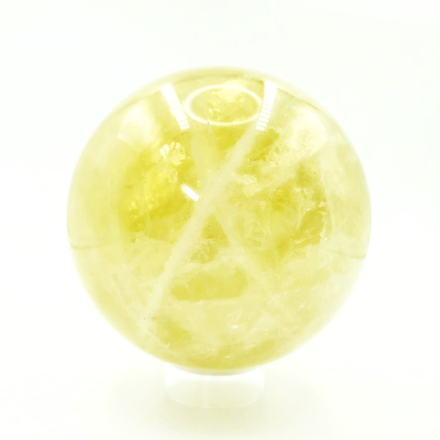 Citrine Sphere Natural Star Citrine 98mm 3.85" 1.25kg 2.75lbs - Elevated Metaphysical