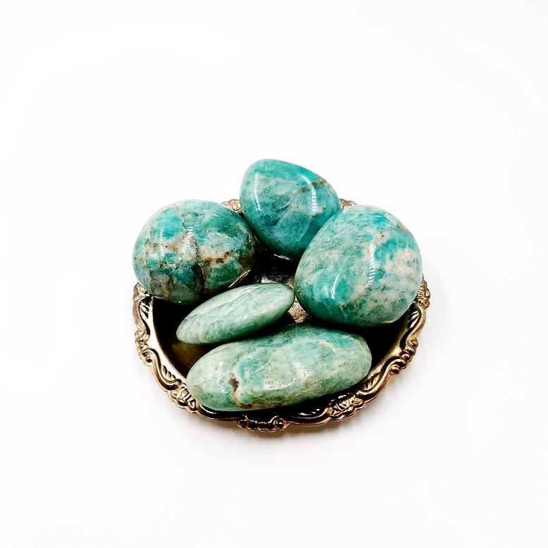 Amazonite Palm Stone Gallet