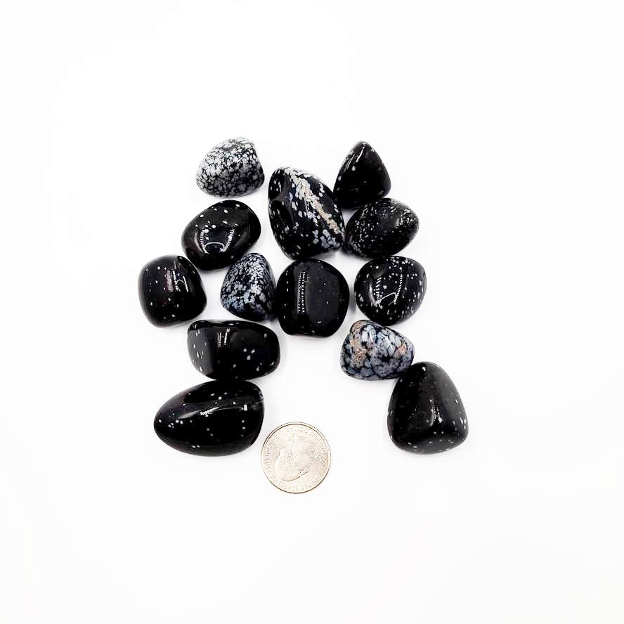 Snowflake Obsidian Tumbled Stone HQ