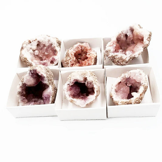 Pink Amethyst Palm Geode Free Form "L" - Elevated Metaphysical