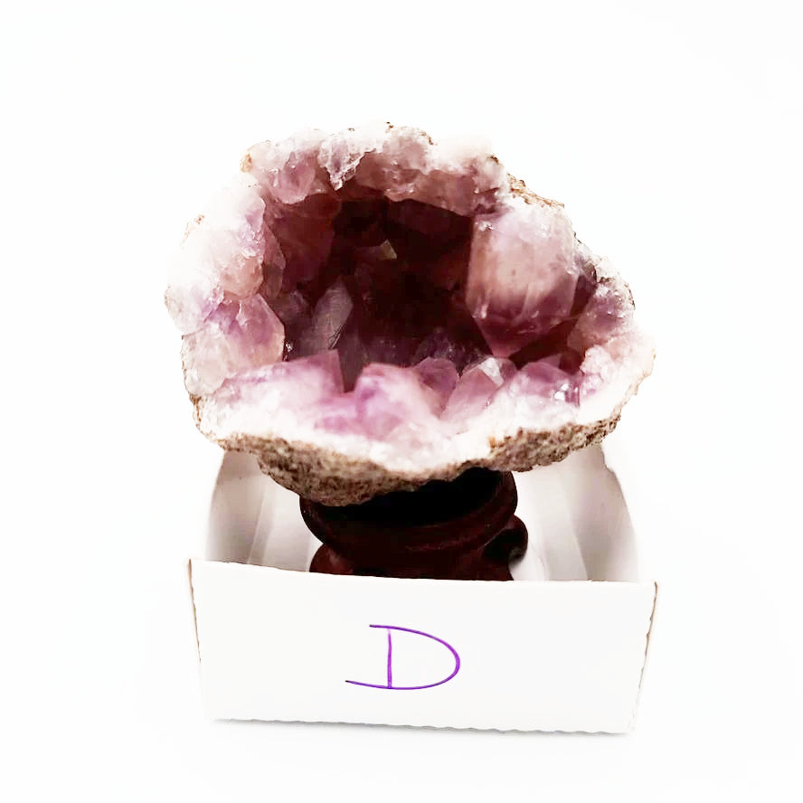 Pink Amethyst Palm Geode Free Form "L" - Elevated Metaphysical