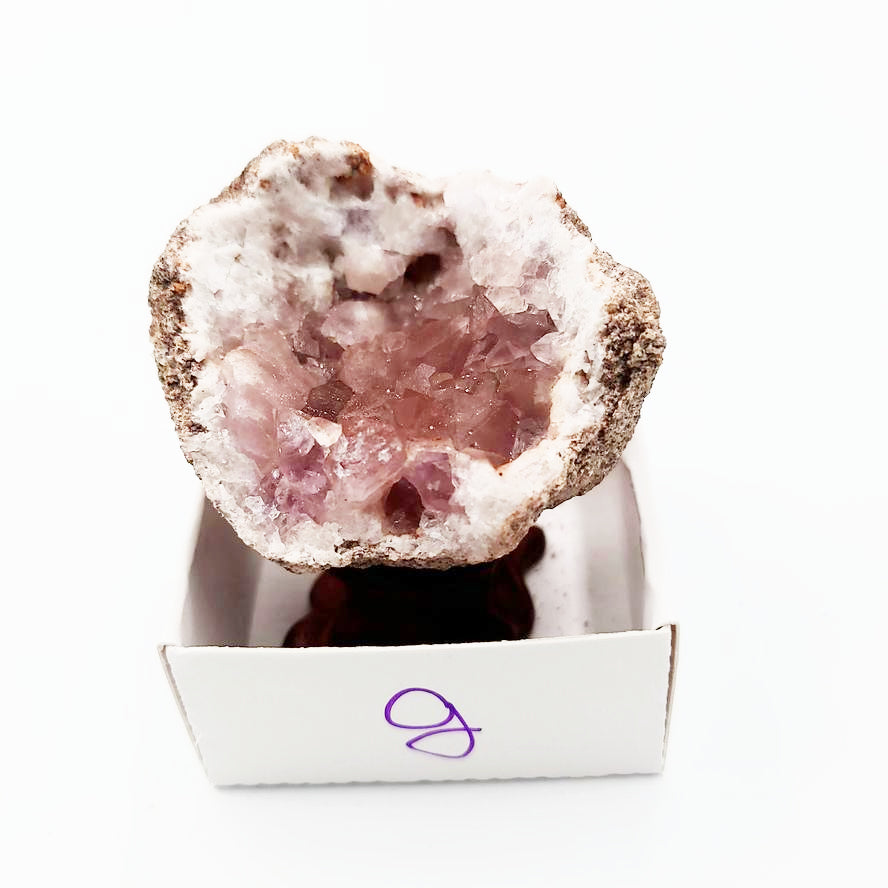 Pink Amethyst Palm Geode Free Form "L" - Elevated Metaphysical