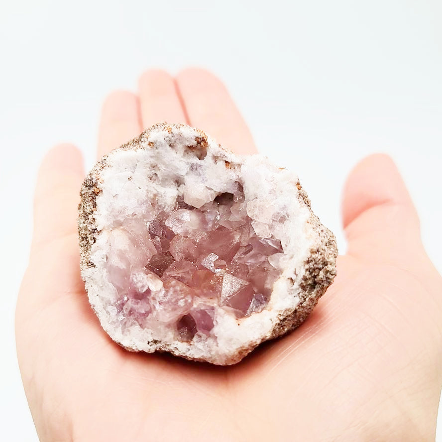 Pink Amethyst Palm Geode Free Form "L" - Elevated Metaphysical