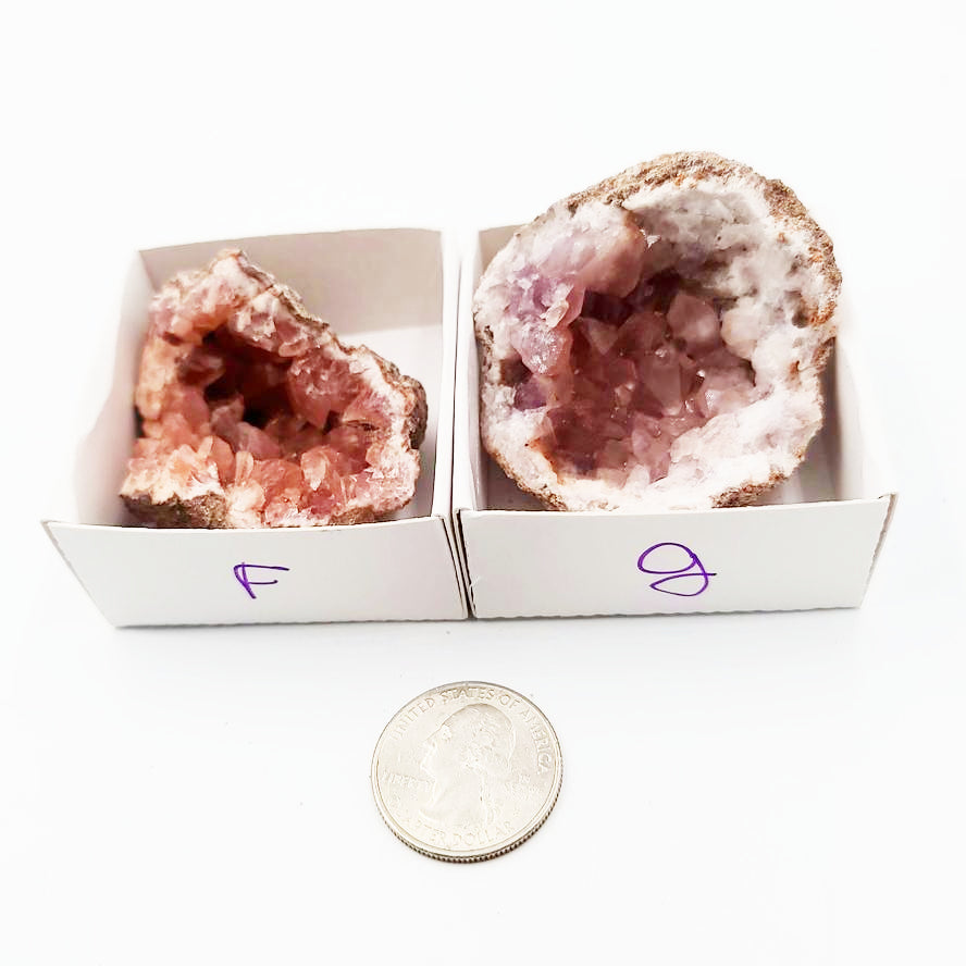 Pink Amethyst Palm Geode Free Form "L" - Elevated Metaphysical