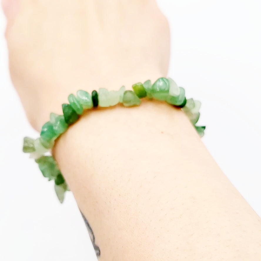 Green Aventurine Chip Bracelet - Elevated Metaphysical