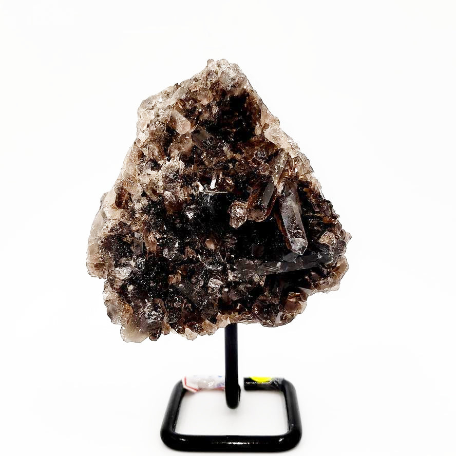 Smoky Quartz Cluster on Stand