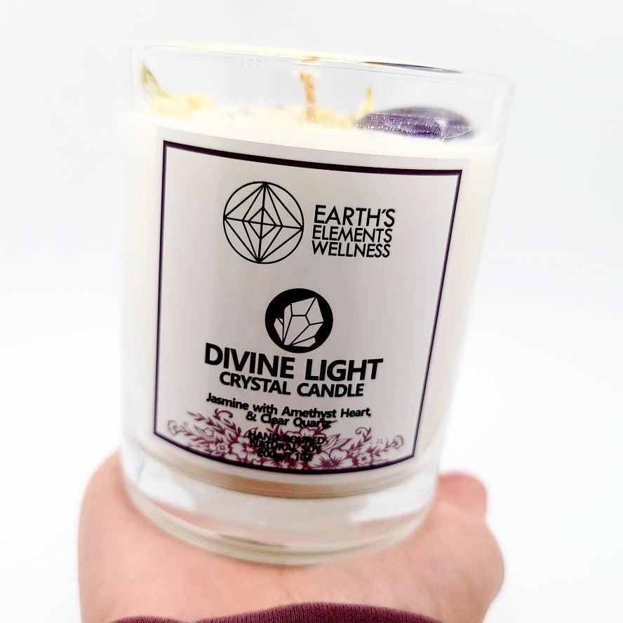 Divine Light Crystal Candle Scented 7.1oz 200g