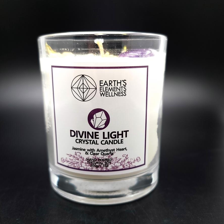 Divine Light Crystal Candle Scented 7.1oz 200g