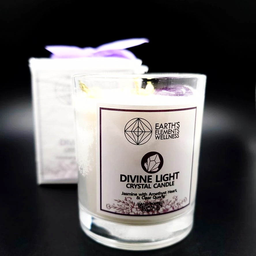 Divine Light Crystal Candle Scented 7.1oz 200g