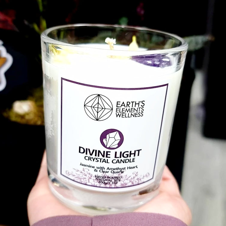 Divine Light Crystal Candle Scented 7.1oz 200g