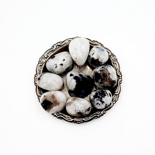 Rainbow Moonstone Tumbled Stone - Elevated Metaphysical