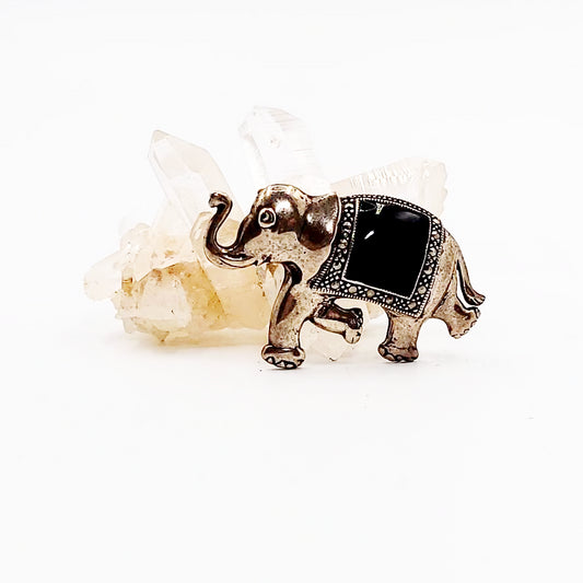 Elephant Pin Sterling Silver Brooch