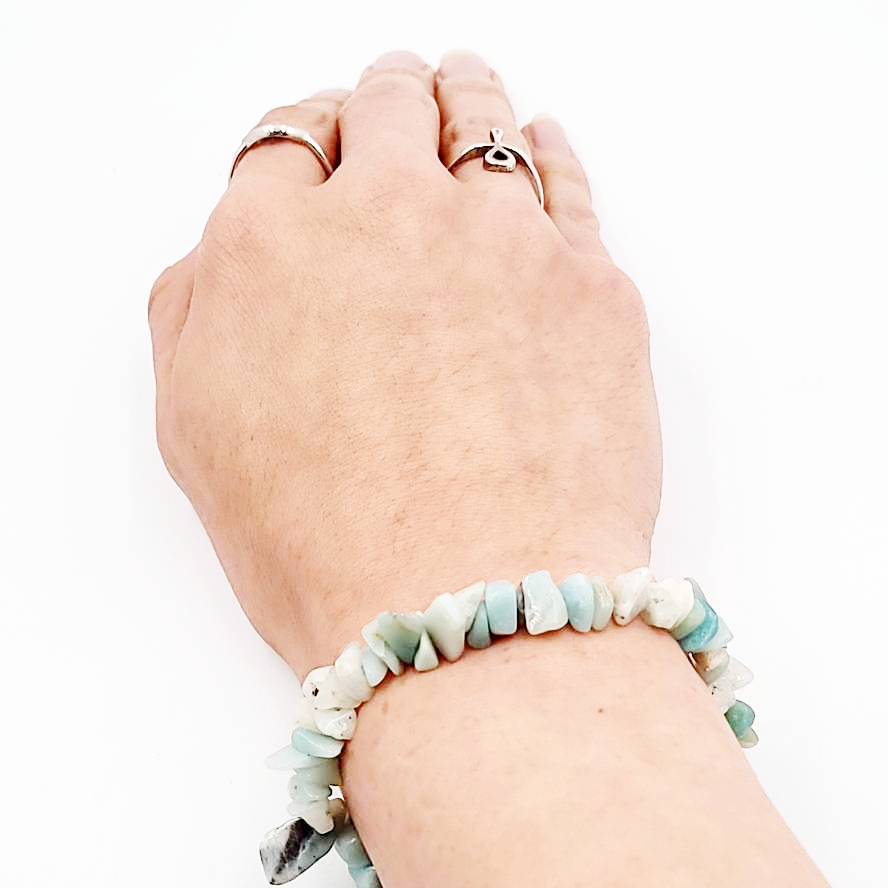 Amazonite Chip Bracelet