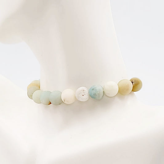 Amazonite Bead Bracelet 8mm - Elevated Metaphysical