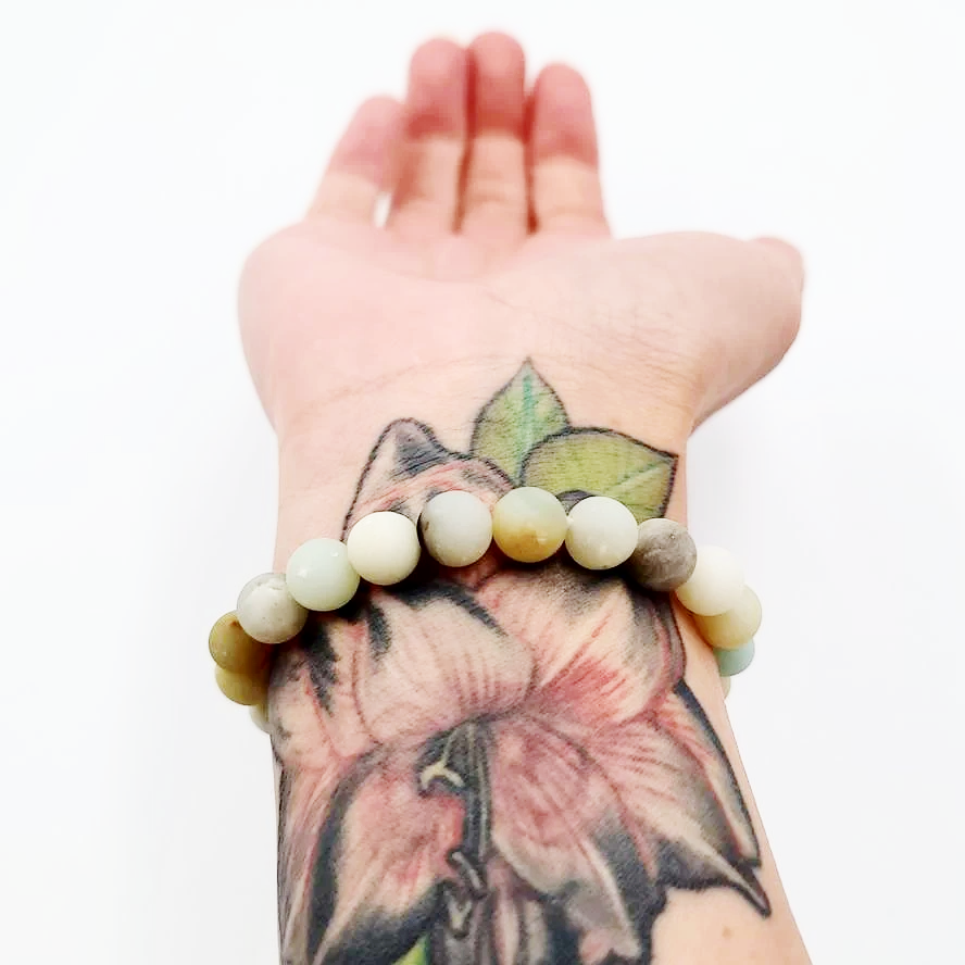 Amazonite Bead Bracelet 8mm - Elevated Metaphysical