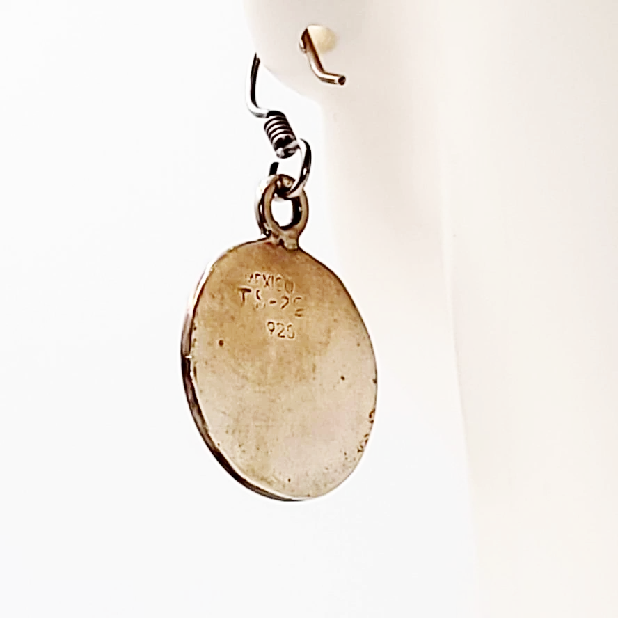 Silver Aztec Calendar Earrings Sterling - Elevated Metaphysical