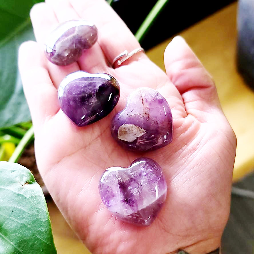 Auralite-23 Heart Stone Auralite Heart