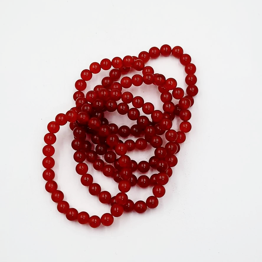Carnelian Bead Bracelet 8mm - Elevated Metaphysical