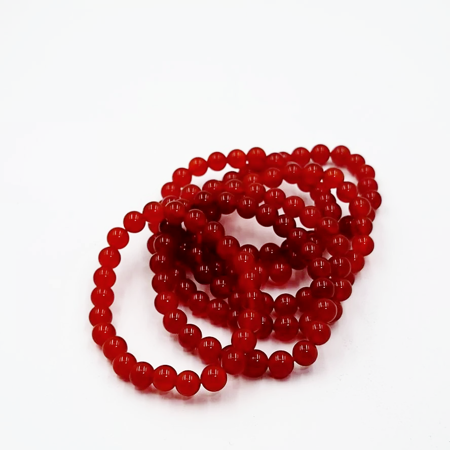 Carnelian Bead Bracelet 8mm - Elevated Metaphysical