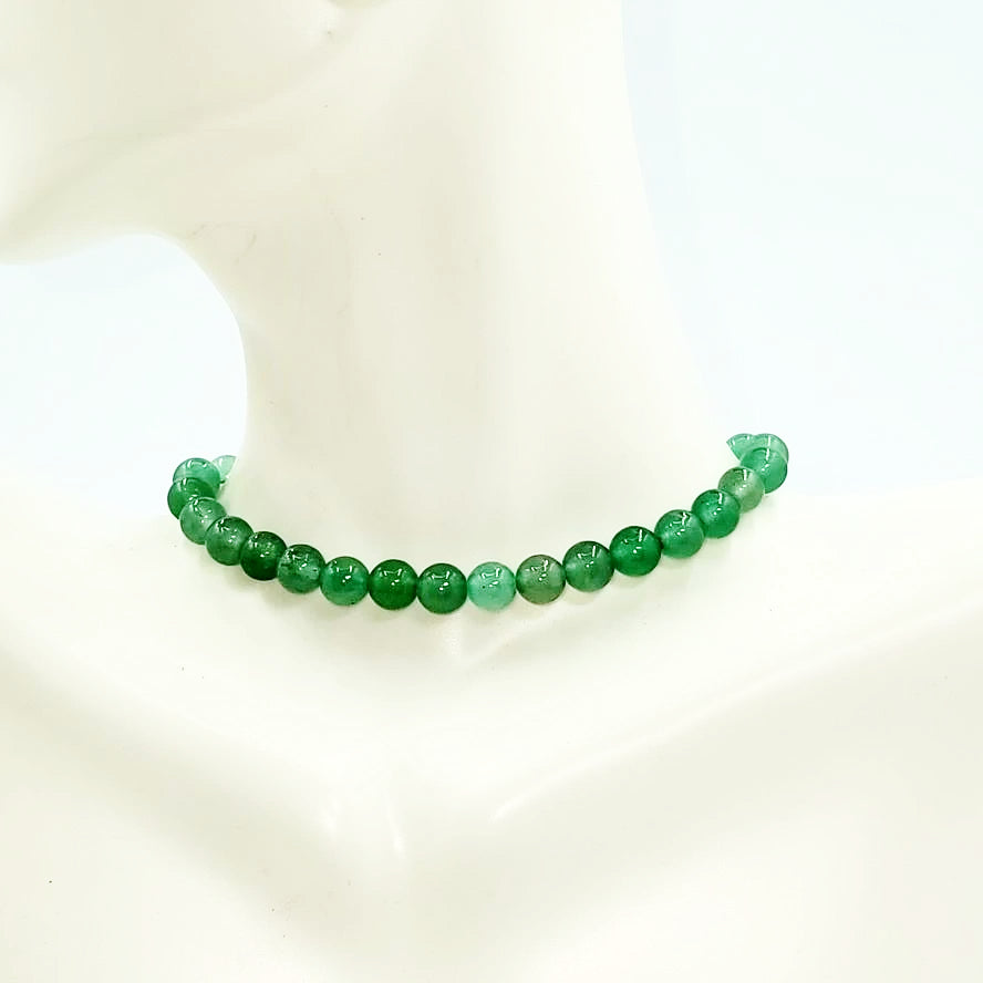 Green Aventurine Bead Bracelet 6mm - Elevated Metaphysical