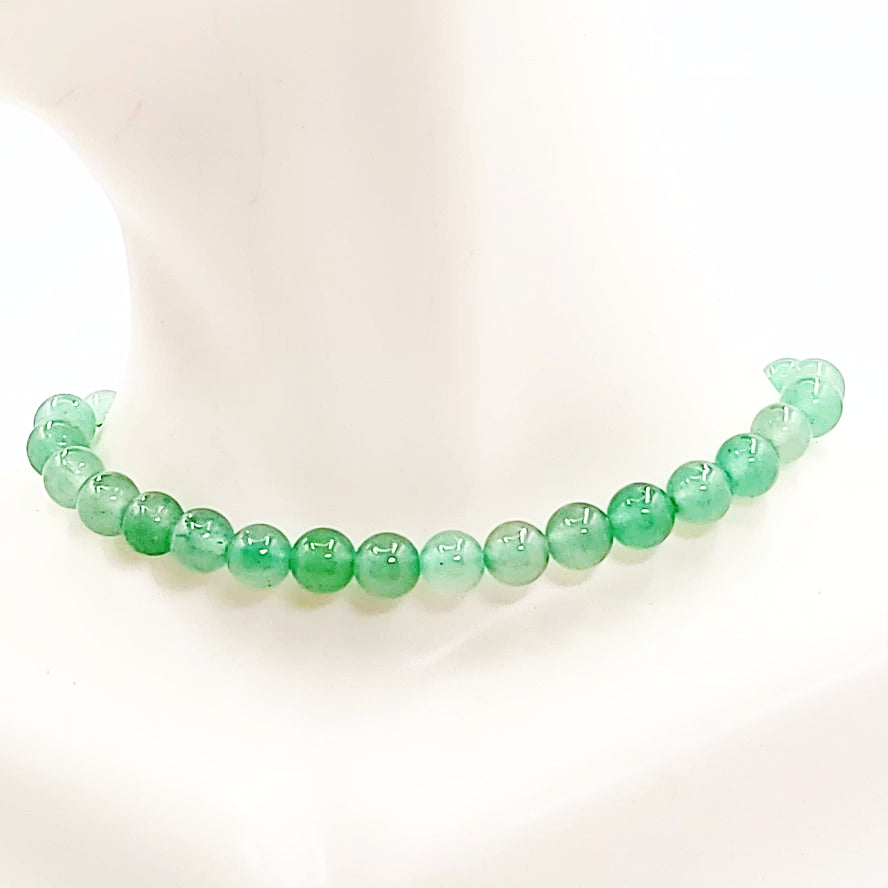 Green Aventurine Bead Bracelet 6mm - Elevated Metaphysical