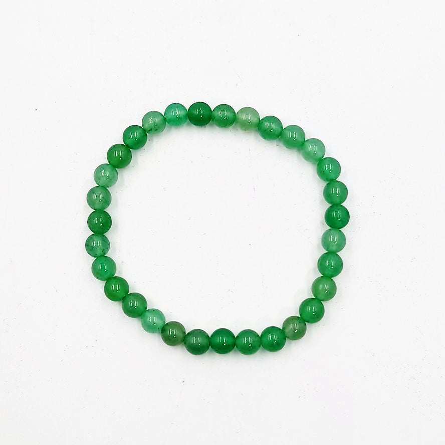 Green Aventurine Bead Bracelet 6mm - Elevated Metaphysical