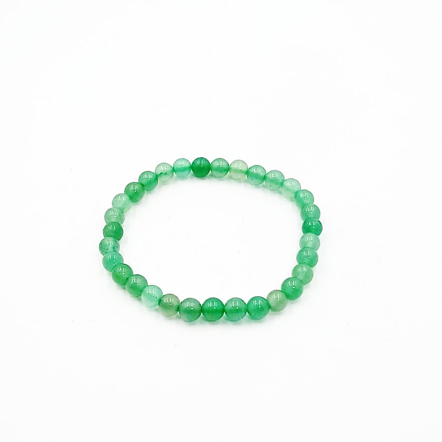 Green Aventurine Bead Bracelet 6mm - Elevated Metaphysical