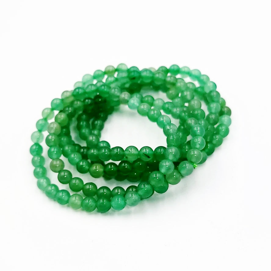 Green Aventurine Bead Bracelet 6mm - Elevated Metaphysical