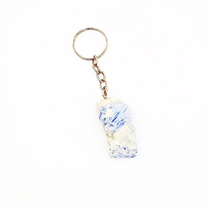 Blue Kyanite Keychain Rough Blade - Elevated Metaphysical