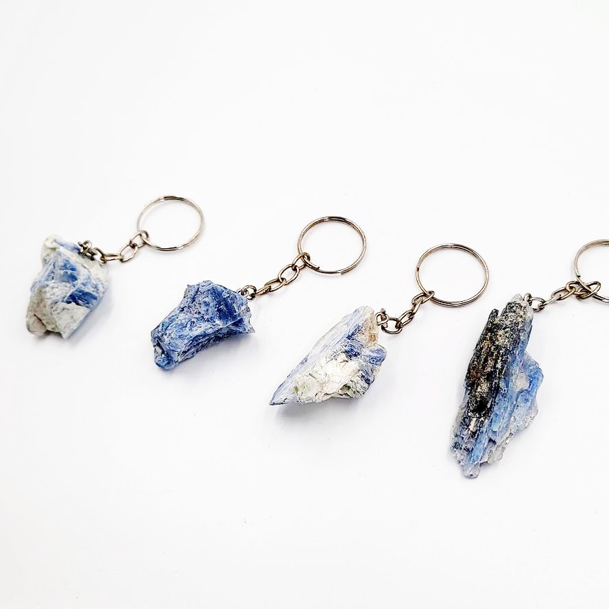 Blue Kyanite Keychain Rough Blade - Elevated Metaphysical