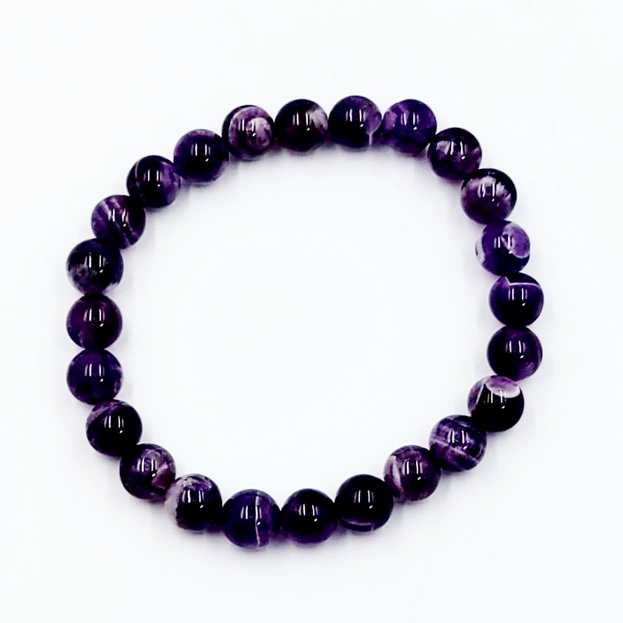 Amethyst Bead Bracelet 8mm - Elevated Metaphysical