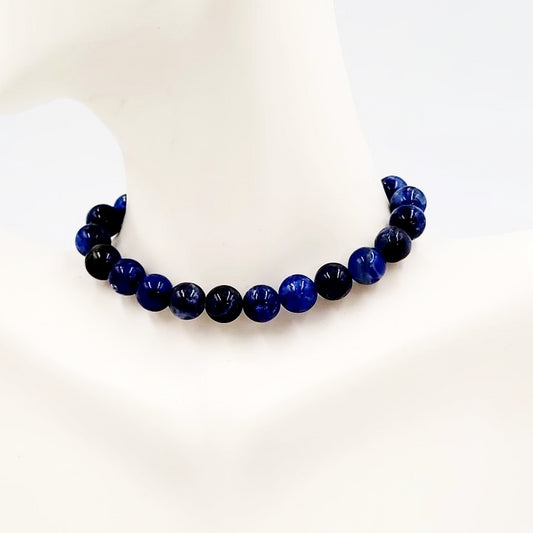 Sodalite Bead Bracelet 8mm