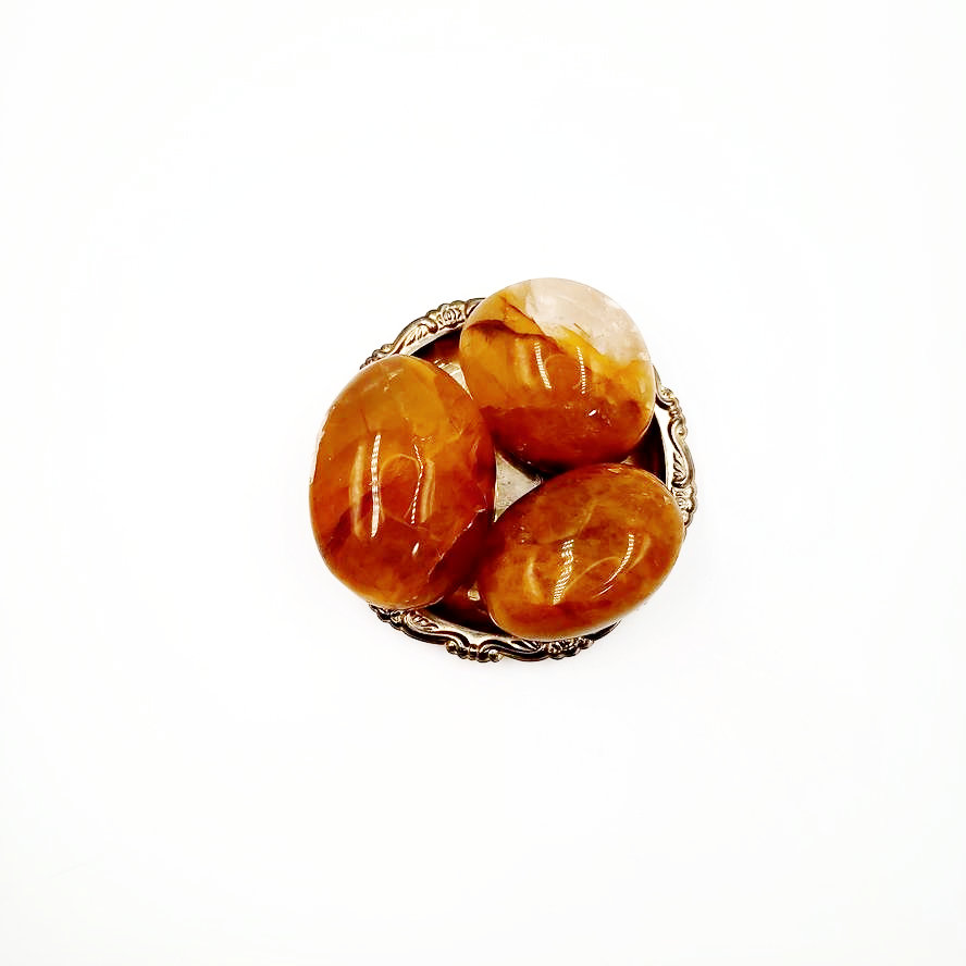 Golden Healer Palm Stone Gallet - Elevated Metaphysical