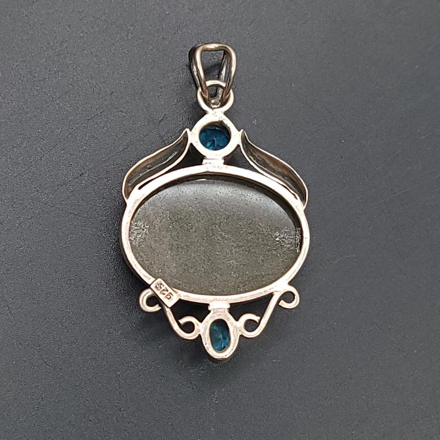 Gold Sheen Obsidian Pendant Sterling Silver - Elevated Metaphysical