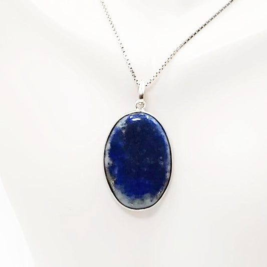 Lapis Lazuli Pendant Sterling Silver - Elevated Metaphysical