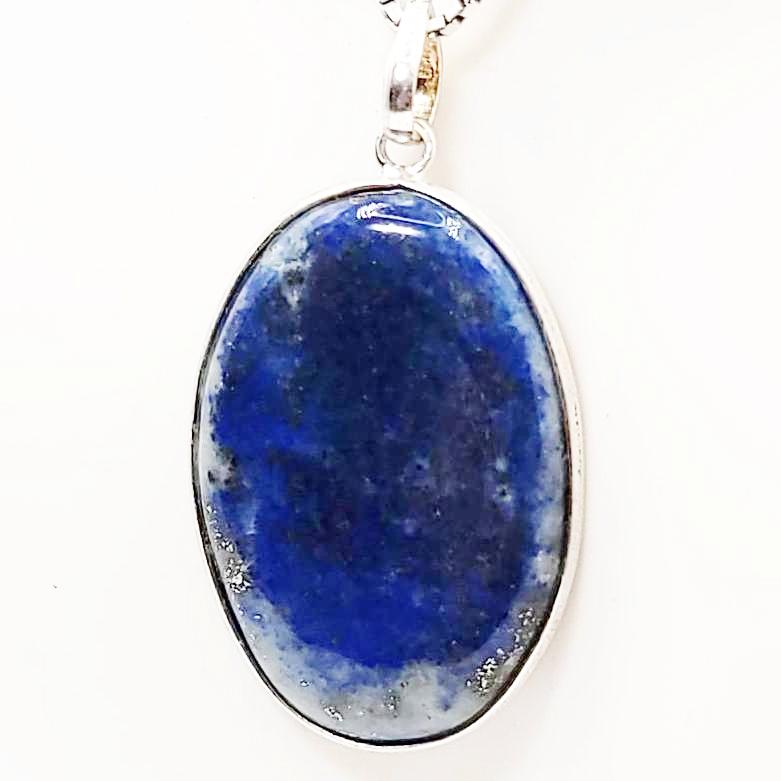 Lapis Lazuli Pendant Sterling Silver - Elevated Metaphysical