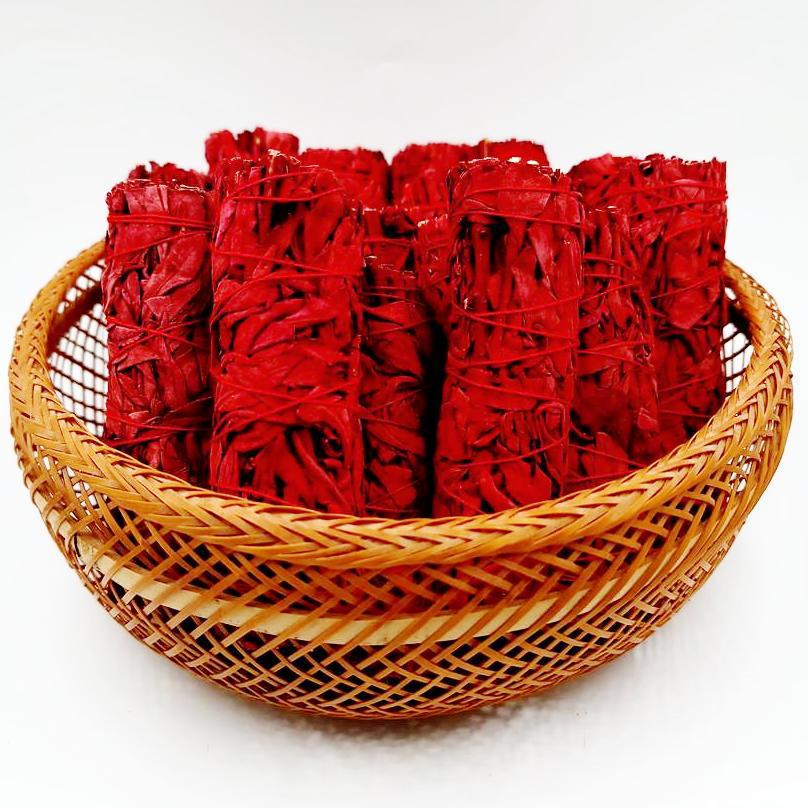 Dragon's Blood Sage Smudge Stick Wand 4" - Elevated Metaphysical