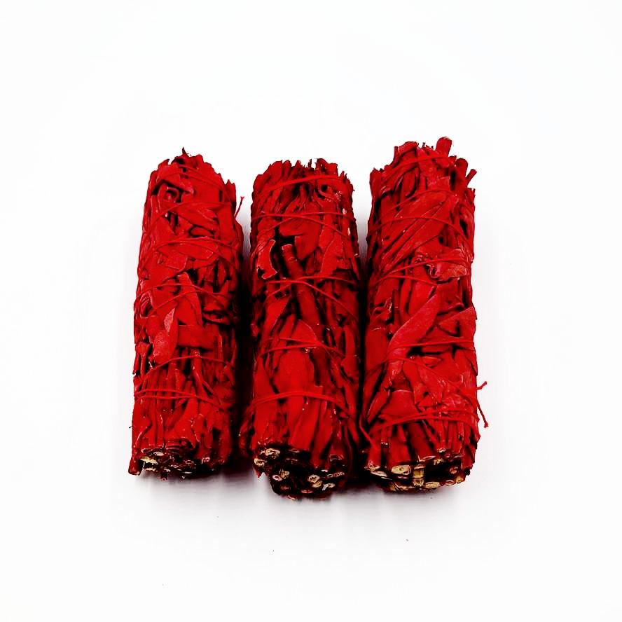 Dragon's Blood Sage Smudge Stick Wand 4" - Elevated Metaphysical