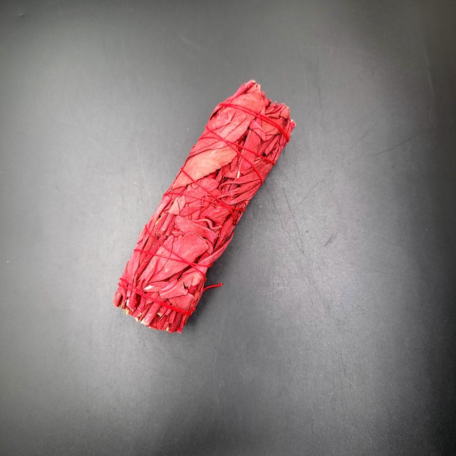 Dragon's Blood Sage Smudge Stick Wand 4" - Elevated Metaphysical