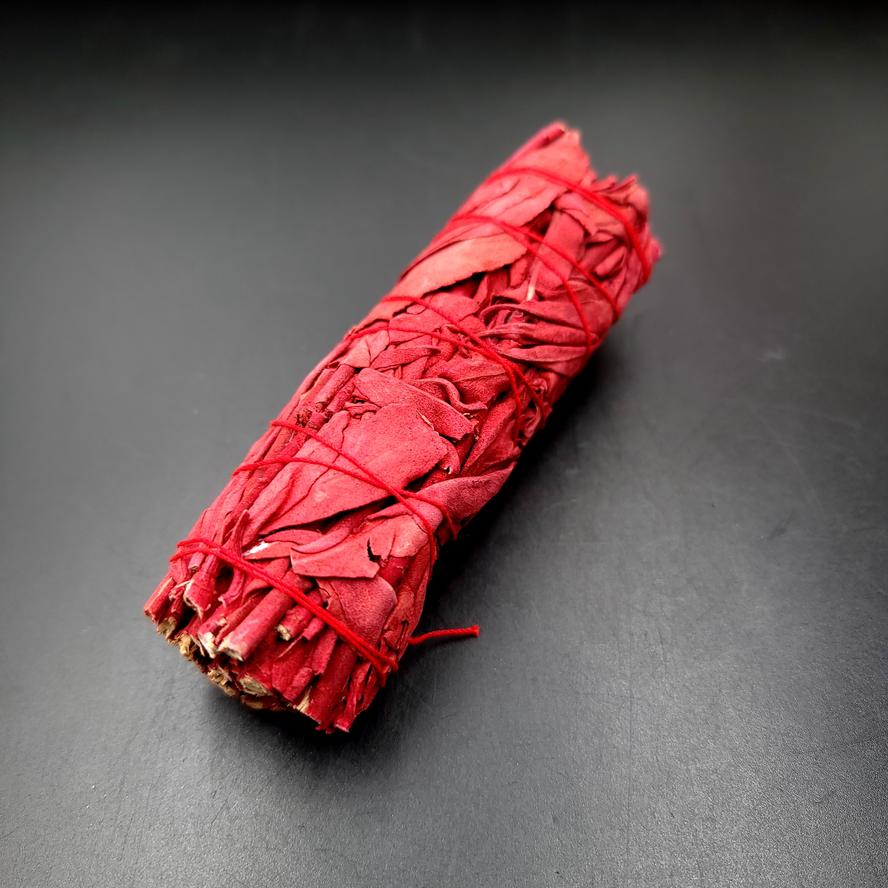 Dragon's Blood Sage Smudge Stick Wand 4" - Elevated Metaphysical