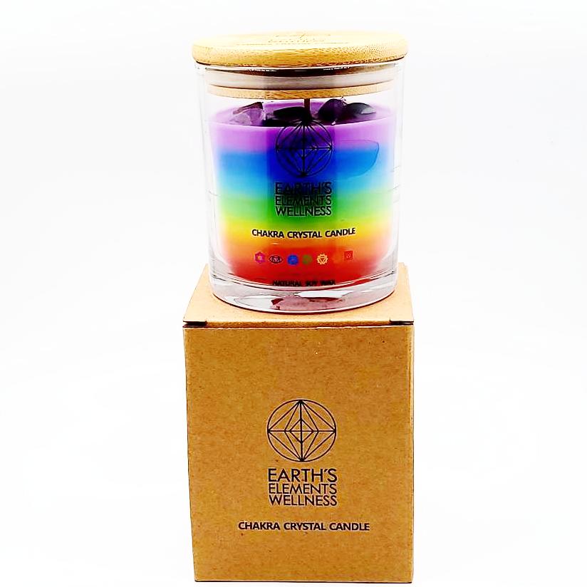 Earth's Element Chakra Crystal Candle 7.10oz 200g