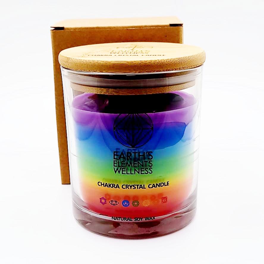 Earth's Element Chakra Crystal Candle 7.10oz 200g