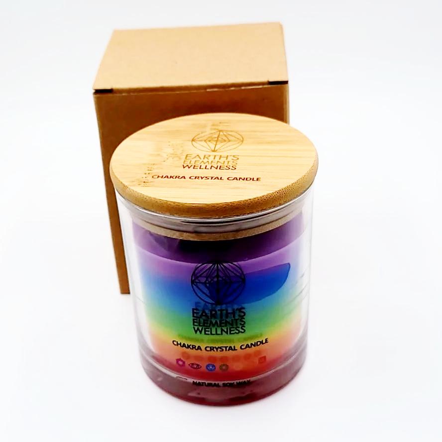 Earth's Element Chakra Crystal Candle 7.10oz 200g